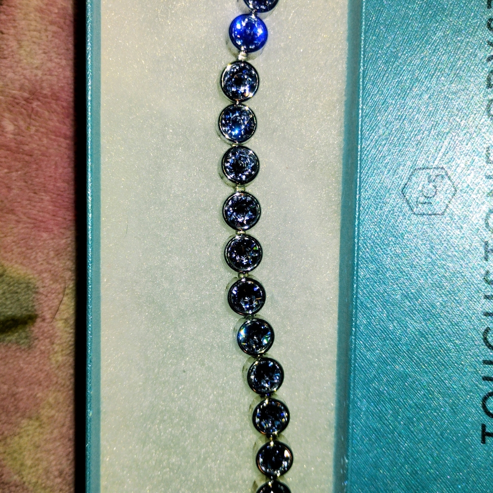 Touchstone Crystal Sapphire Blue Bracelet